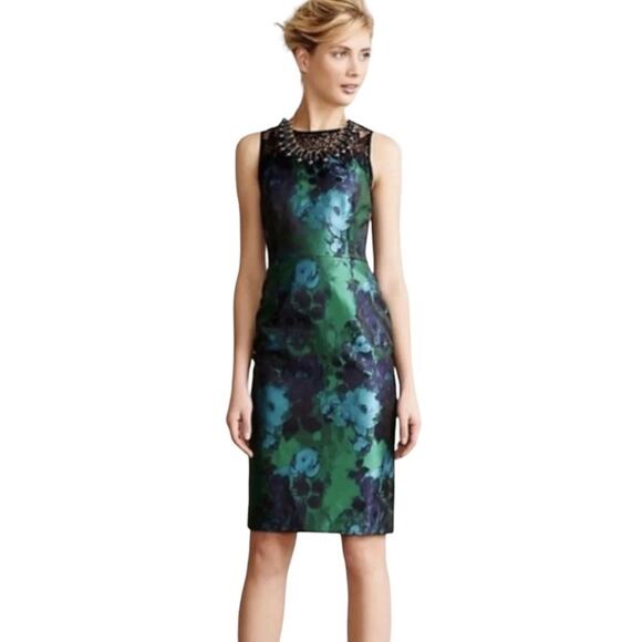 Leifsdottir Dresses & Skirts - Anthropologie Leifsdottir Water Garden Floral Sheath Dress Size 6